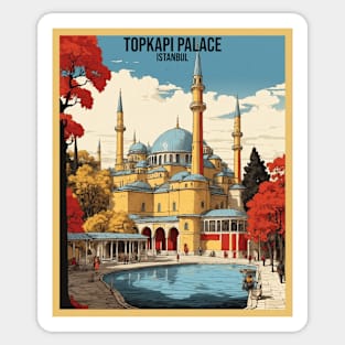 Topkapi Palace Turkey Vintage Retro Travel Tourism Sticker